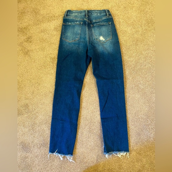 Women’s distressed bridge by gly ultra high rise ankle jeans, size 26 - Picture 3 of 5